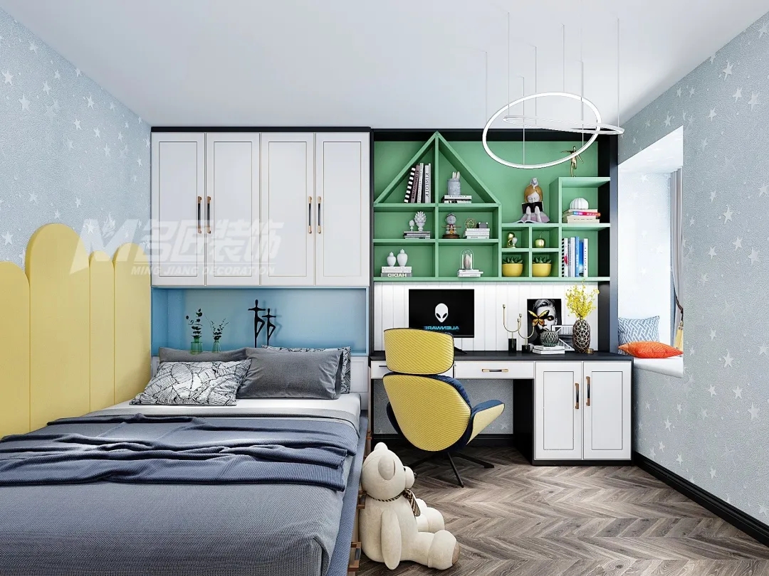 小戶型北歐輕奢室內(nèi)裝修設(shè)計(jì)-男孩房 小戶型北歐輕奢室內(nèi)裝修設(shè)計(jì)-男孩房