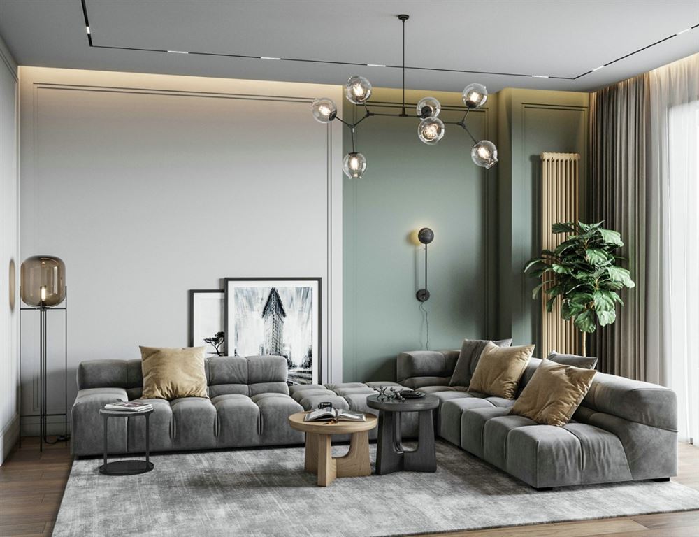 江門市星海灣華庭北歐風格三居室裝修案例