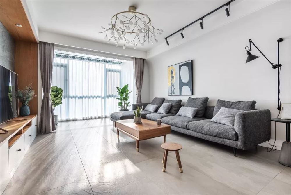 自貢市泰豐國際城一期現(xiàn)代簡約風(fēng)格四居室裝修案例