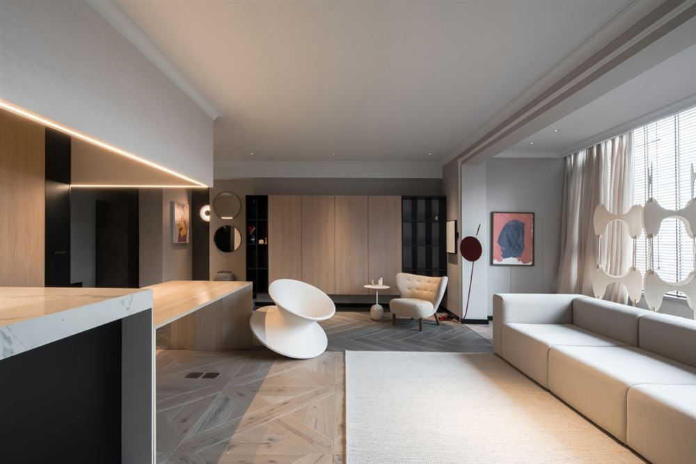 清遠市勝利雅苑北歐風(fēng)格三居室裝修案例