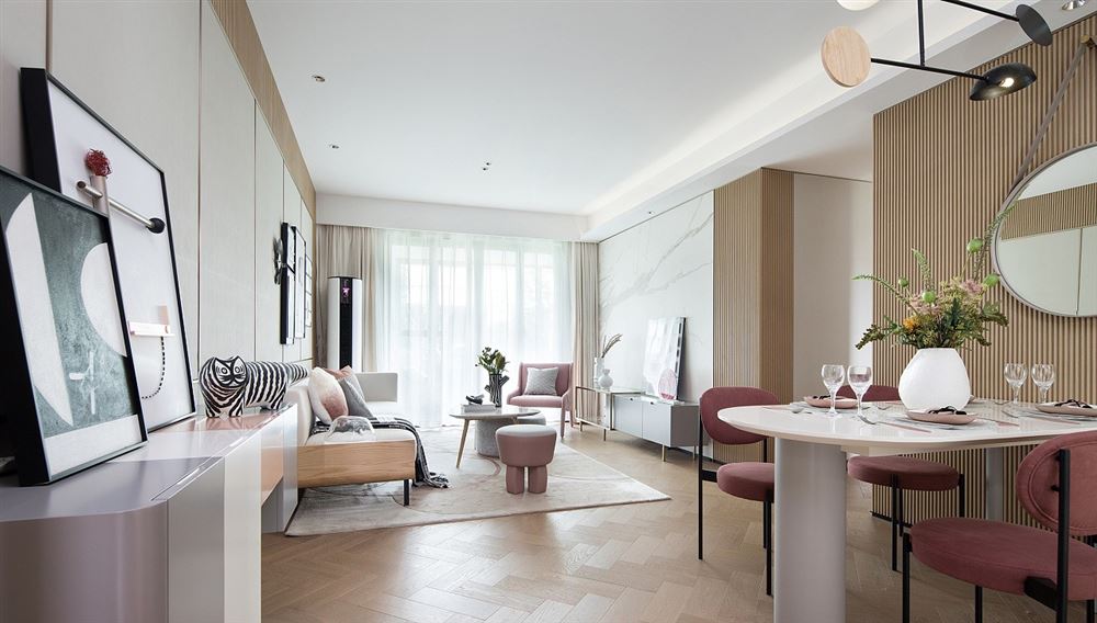 佛山市保利天悅現(xiàn)代風(fēng)格三居室裝修案例