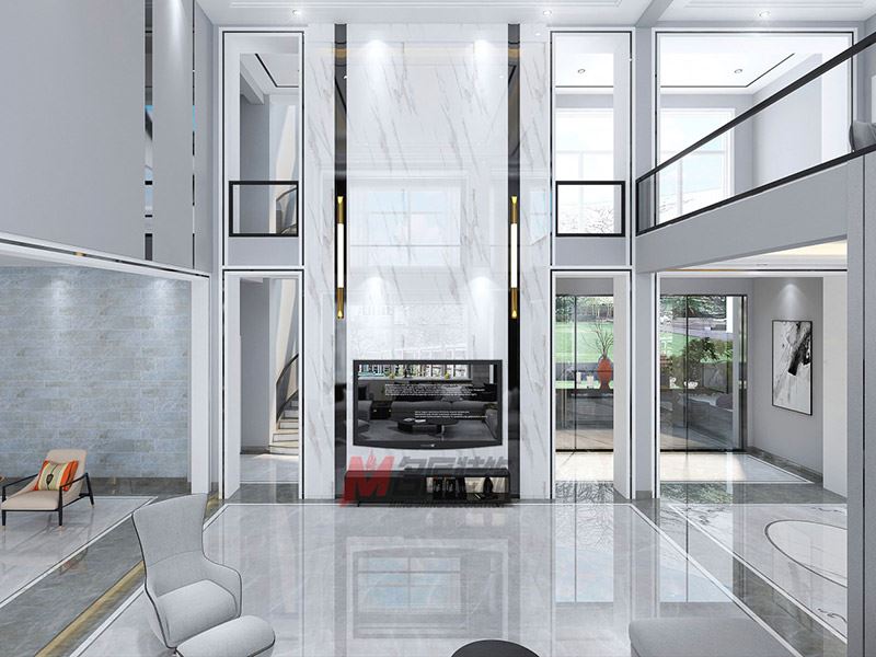 自貢市明珠小區(qū)現(xiàn)代風(fēng)格別墅裝修案例