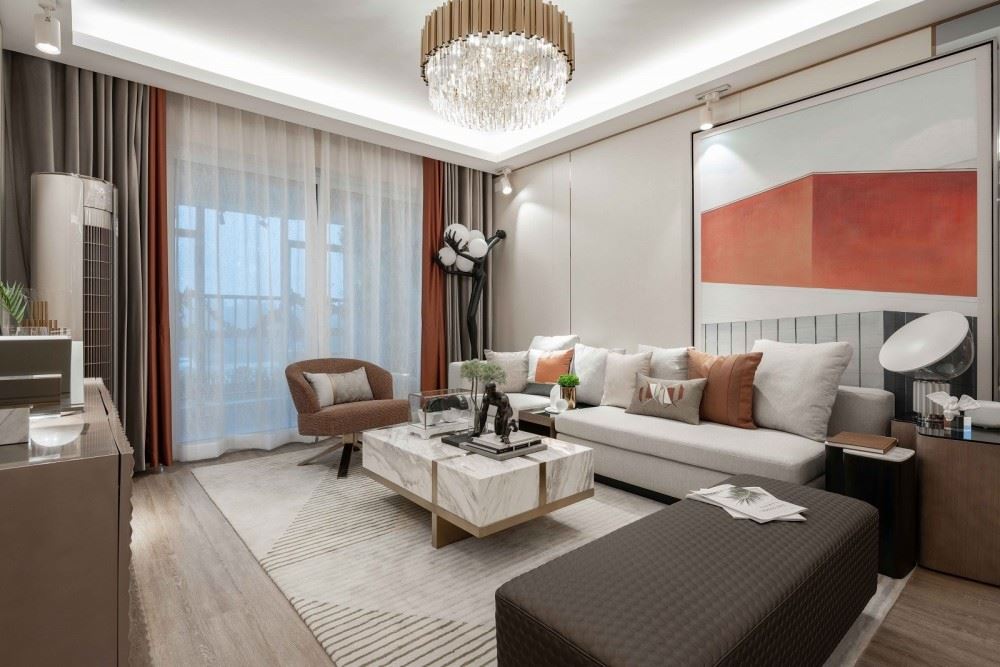 江門市雁山豪苑輕奢風(fēng)格三居室裝修案例