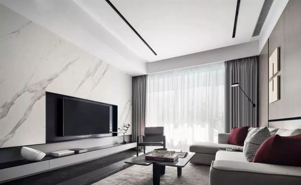 韶關(guān)市云星錢隆譽園現(xiàn)代簡約風格三居室裝修案例