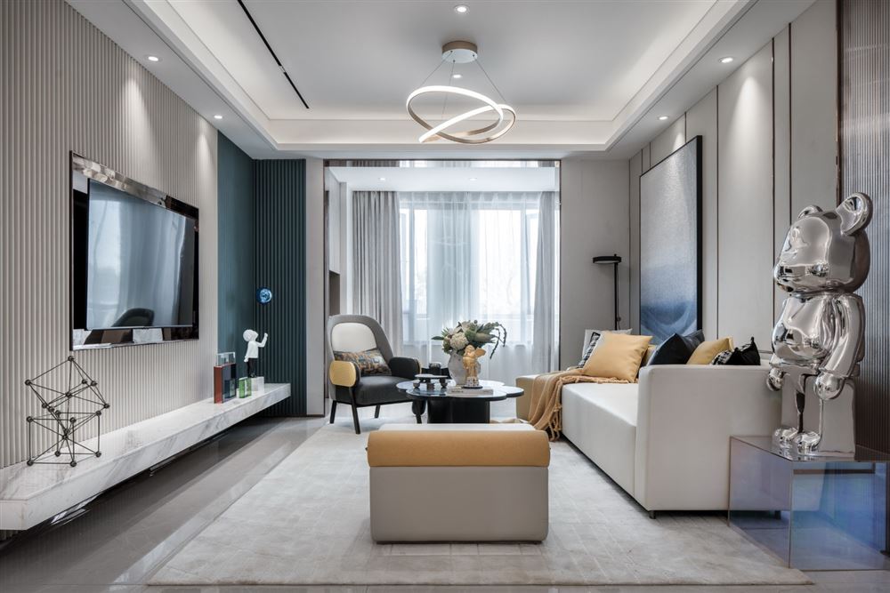 佛山市招商城市主場(chǎng)現(xiàn)代簡(jiǎn)約風(fēng)格三居室裝修案例