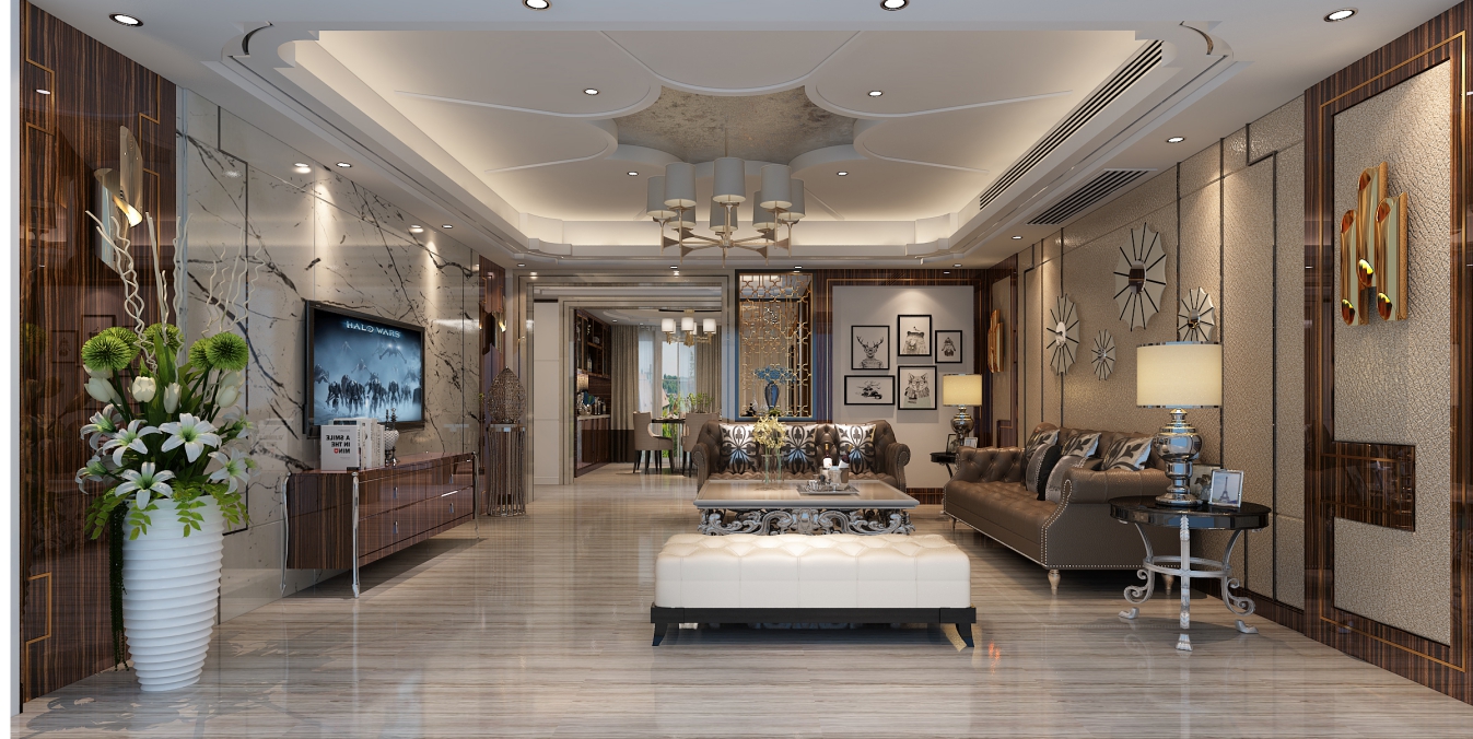 德陽市和德春錦歐式風格五居室裝修案例