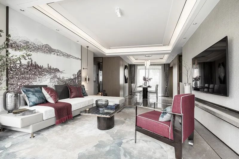 新中式風(fēng)格室內(nèi)設(shè)計(jì)家裝案例-客廳 新中式風(fēng)格室內(nèi)設(shè)計(jì)家裝案例-客廳