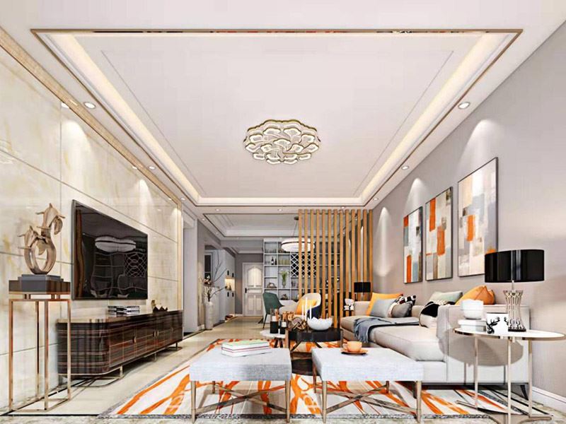 昭通市城南天驕輕奢風格平層裝修案例