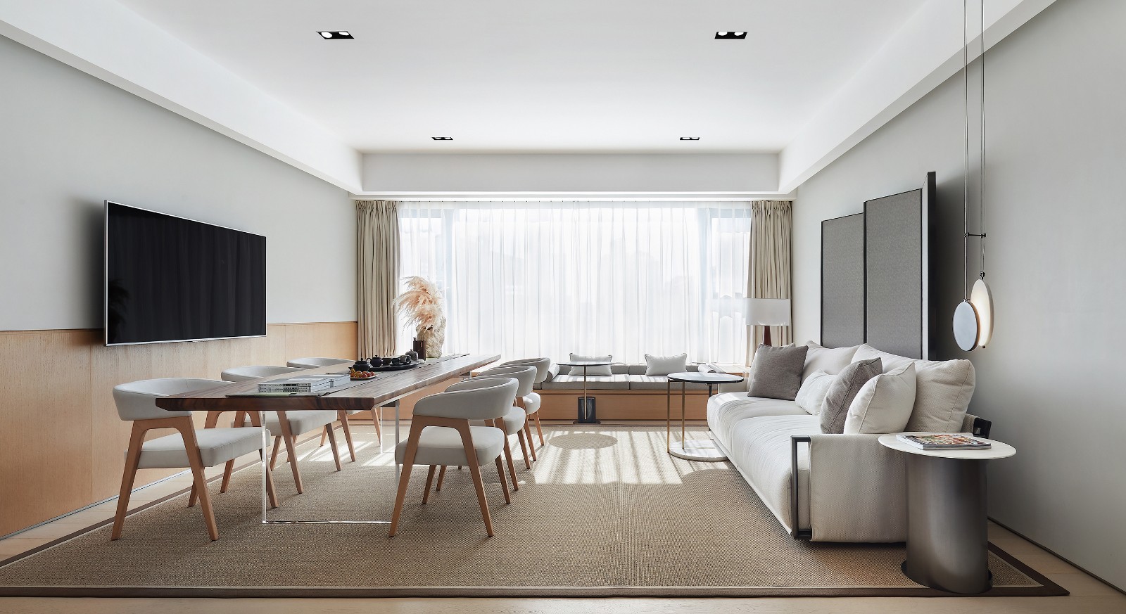 現(xiàn)代簡約風(fēng)格家裝設(shè)計(jì)室內(nèi)裝修效果圖-客廳