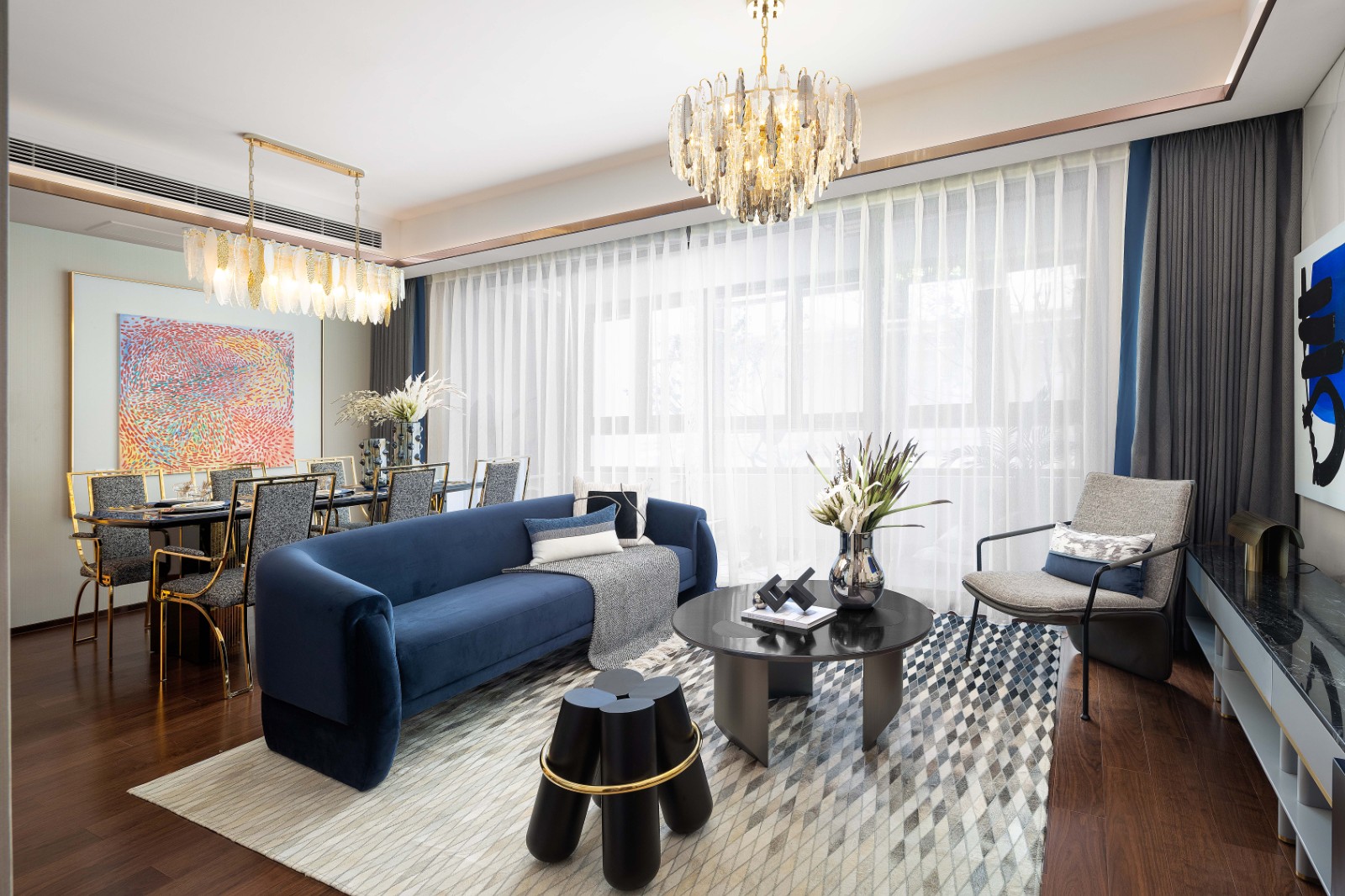 包豪斯風(fēng)格室內(nèi)設(shè)計(jì)家裝案例-客廳 包豪斯風(fēng)格室內(nèi)設(shè)計(jì)家裝案例-客廳