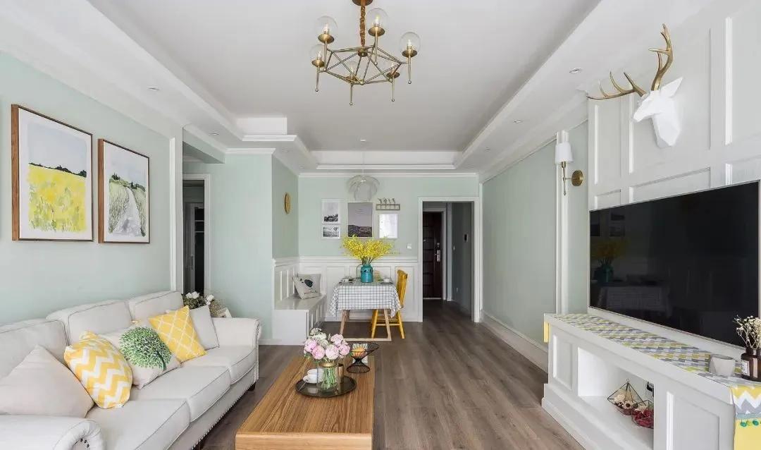 廣州裝修公司田園風(fēng)格室內(nèi)裝修效果圖-客廳 廣州裝修公司田園風(fēng)格室內(nèi)裝修效果圖-客廳