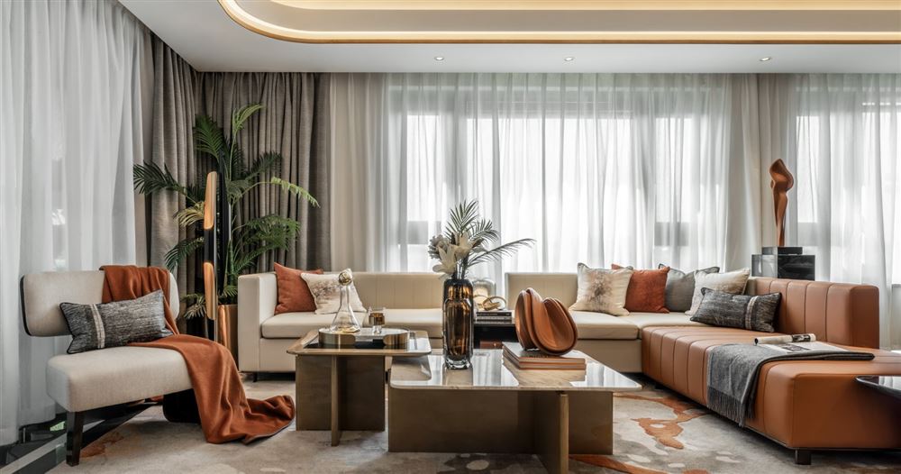 曲靖市金湘九俊輕奢風(fēng)格四居室裝修案例