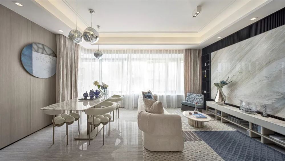 佛山市金地&middot;招商臻玥府現(xiàn)代簡約風(fēng)格四居室裝修案例