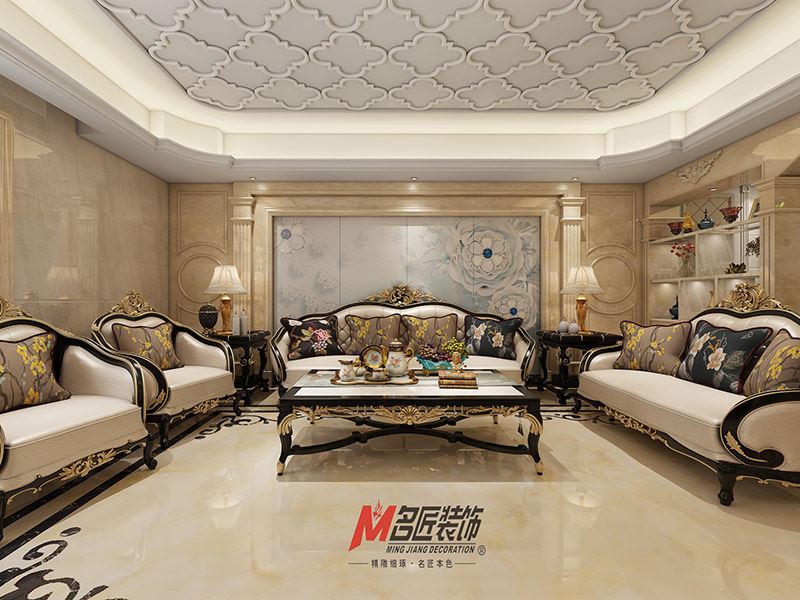 揭陽市城市家園歐式風(fēng)格三居室裝修案例