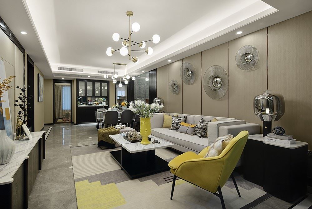 江門(mén)市新會(huì)玉圭園現(xiàn)代簡(jiǎn)約風(fēng)格三居室裝修案例