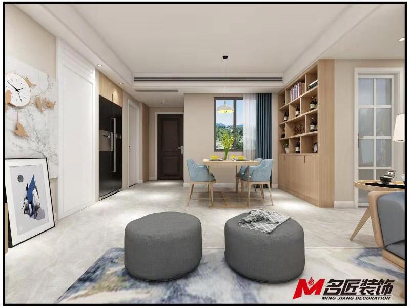 湖州市湖建山水佳苑現(xiàn)代簡(jiǎn)約風(fēng)格三居室裝修案例