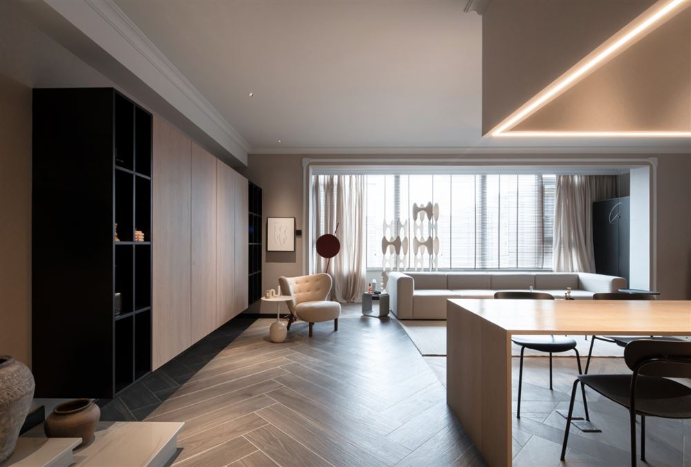 江門市碧華園現(xiàn)代簡約風(fēng)格三居室裝修案例