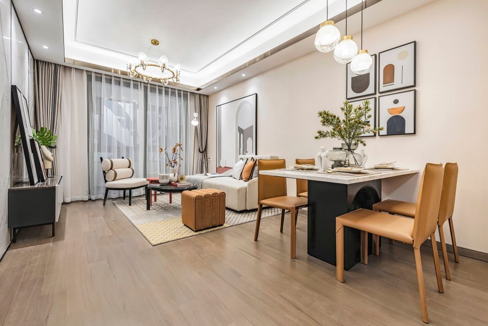 佛山市融創(chuàng)半島壹號現(xiàn)代簡約風格三居室裝修案例