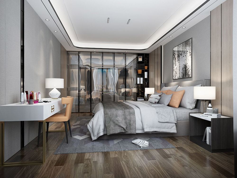 臺州市濱海灣花苑現(xiàn)代簡約風(fēng)格三居室裝修案例