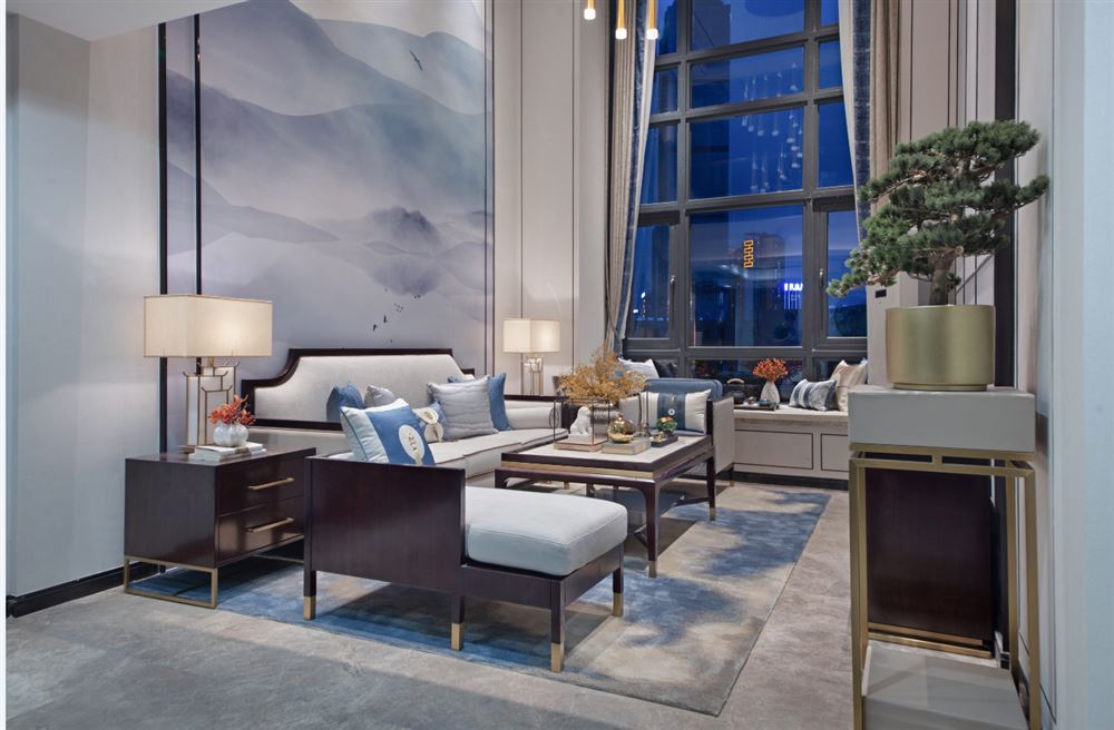 廣州市匯景新城新中式風(fēng)格三居室裝修案例