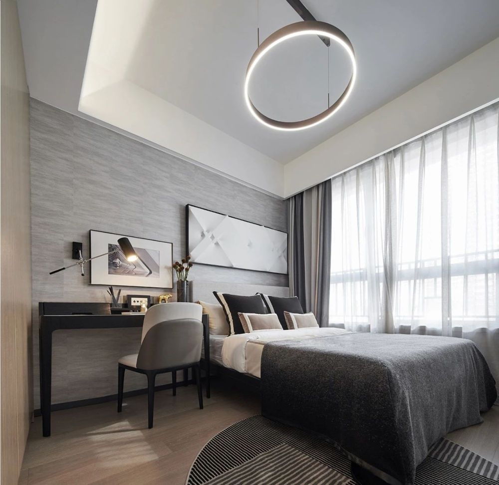 現(xiàn)代簡約風(fēng)格室內(nèi)設(shè)計家裝案例-次臥 現(xiàn)代簡約風(fēng)格室內(nèi)設(shè)計家裝案例-次臥