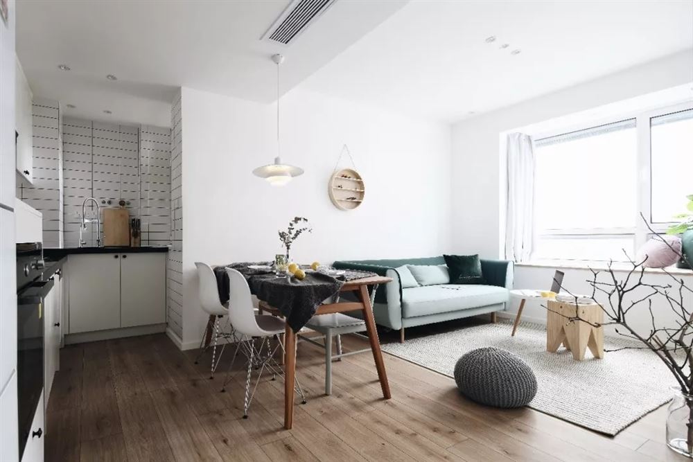 江門(mén)市百樂(lè)園北歐風(fēng)格三居室裝修案例