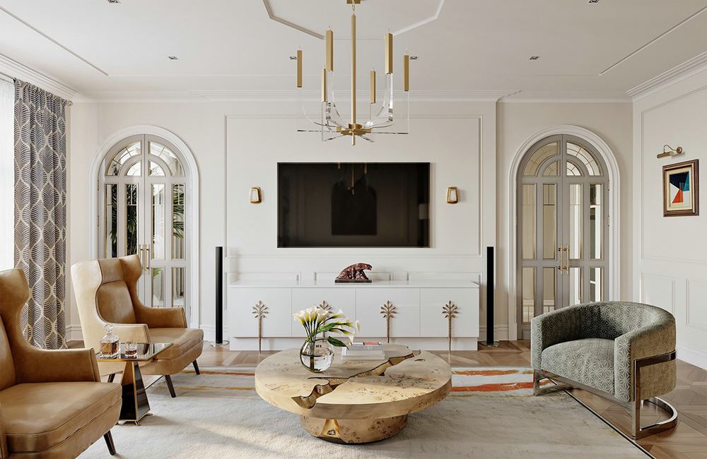 江門市恒大御景半島田園風(fēng)格四居室裝修案例