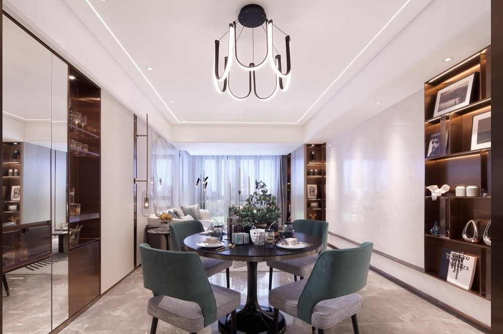 江門市碧華園輕奢風(fēng)格四居室裝修案例