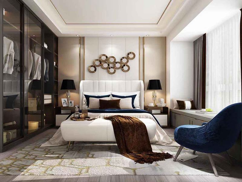 茂名市金源時代輕奢風(fēng)格四居室裝修案例