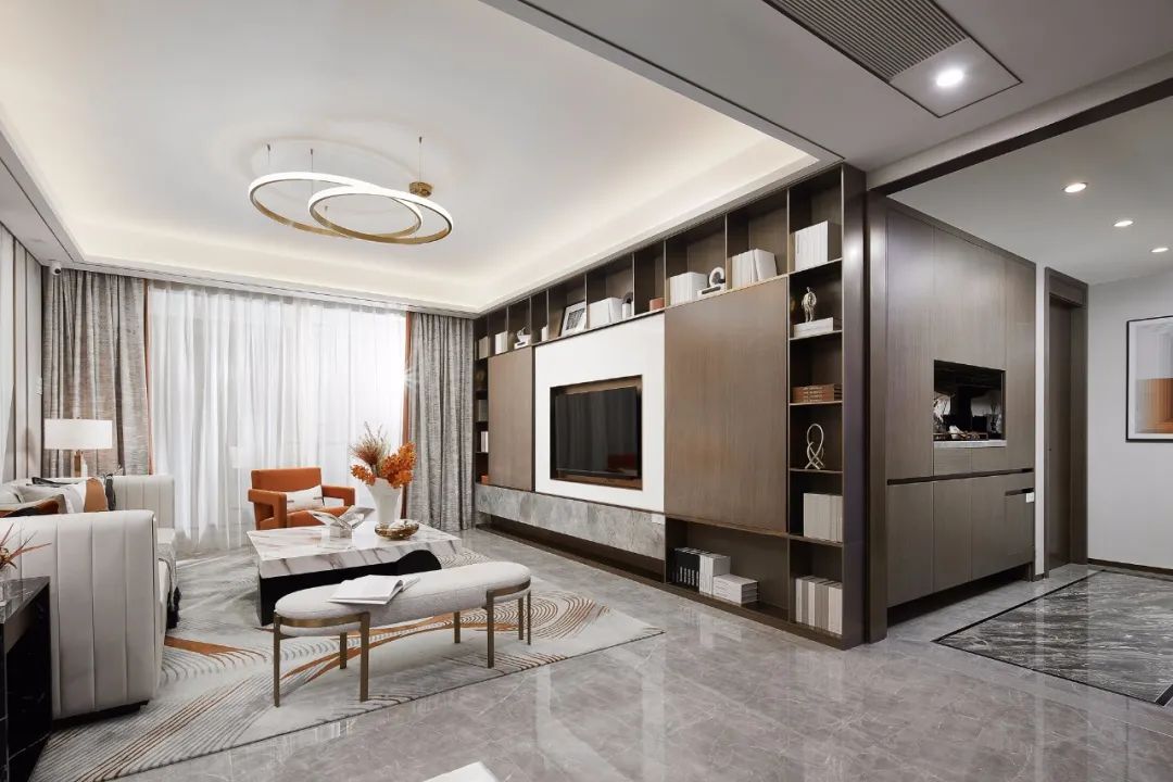 現(xiàn)代簡約風格室內設計家裝案例-客廳