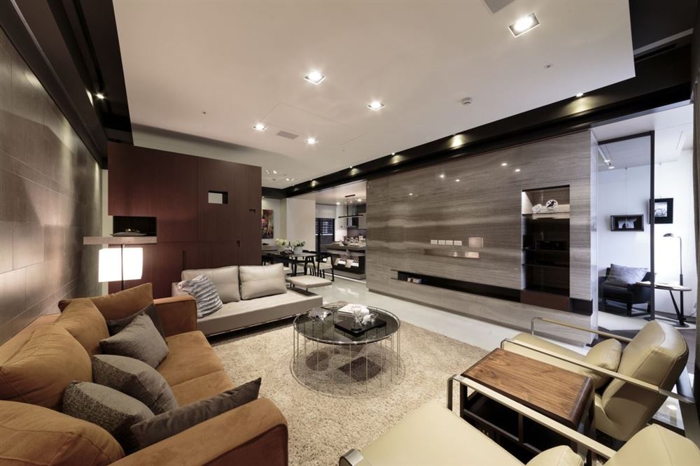 廣州市黃埔花園輕奢風(fēng)格四居室裝修案例