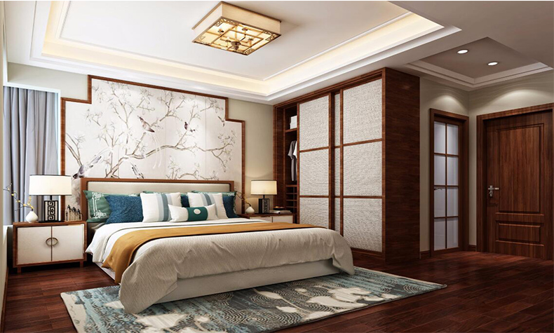 佛山市海倫堡菁華府新中式風(fēng)格四居室裝修案例