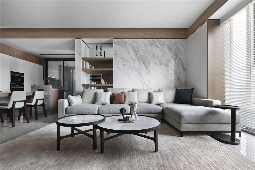 佛山市弘陽德商昕悅府現(xiàn)代簡約風格四居室裝修案例