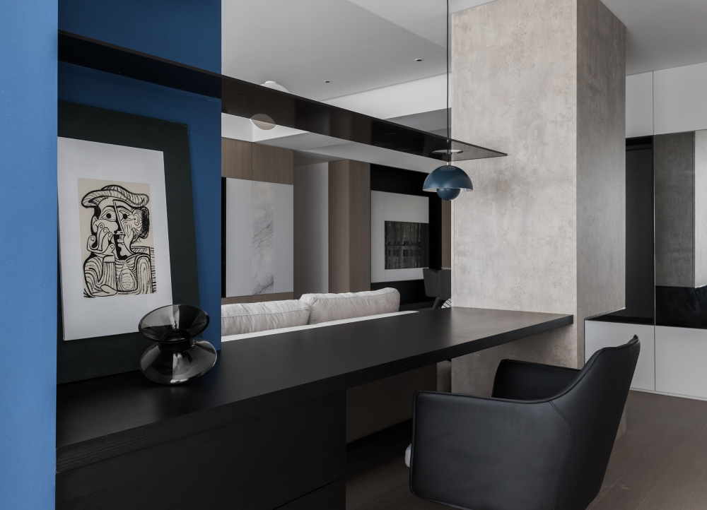 現(xiàn)代簡約風(fēng)格室內(nèi)家裝案例效果圖-客廳桌椅