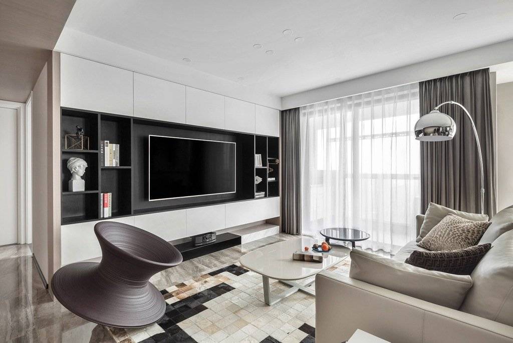 韶關市富康翰林世家二期現(xiàn)代簡約風格三居室裝修案例