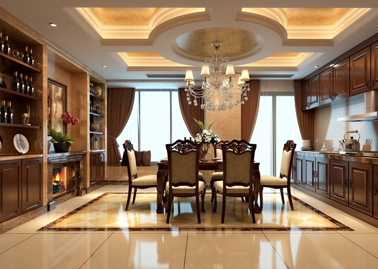 佛山市金茂碧桂園正榮府歐式風(fēng)格四居室裝修案例