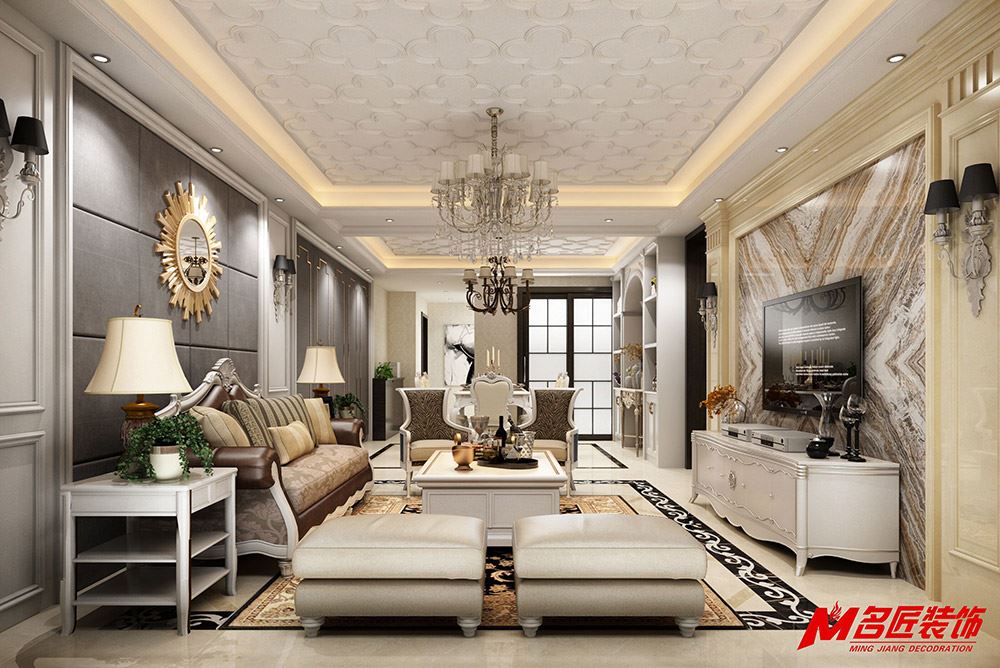 茂名市保利中環(huán)歐式風(fēng)格四居室裝修案例