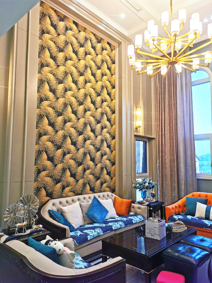 復(fù)式大宅室內(nèi)裝修設(shè)計-沙發(fā)背景墻
