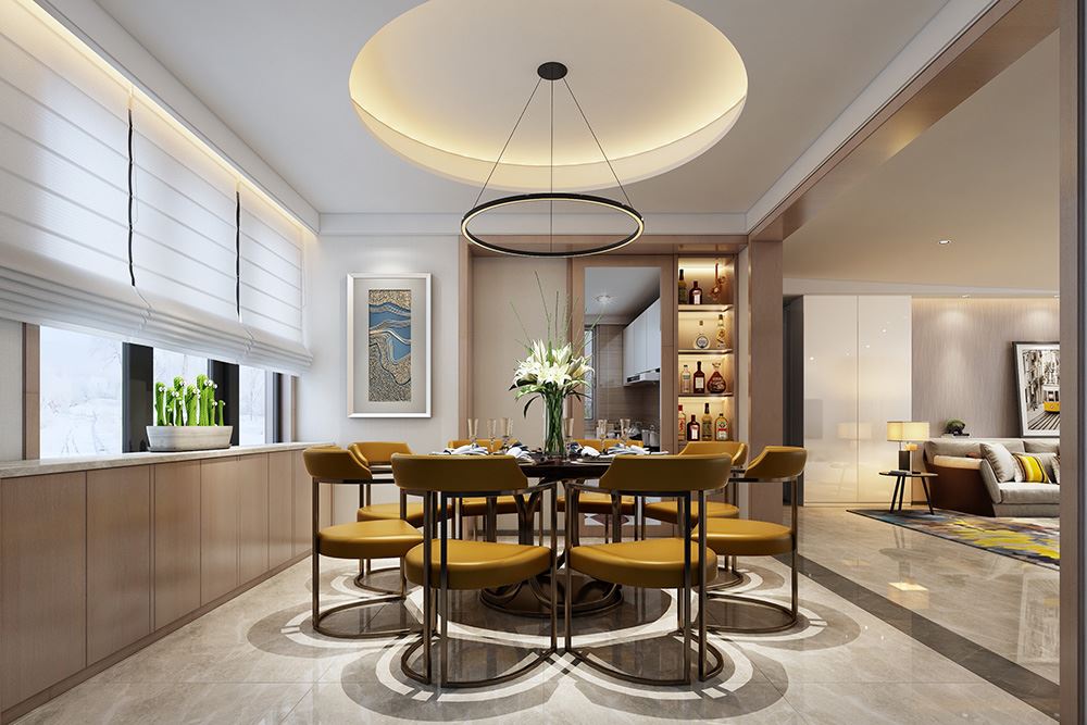 佛山市美的&middot;東樾灣輕奢風格別墅裝修案例