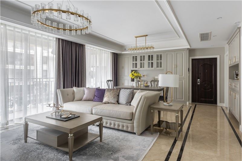 江門市碧桂園翡翠香堤美式風(fēng)格三居室裝修案例