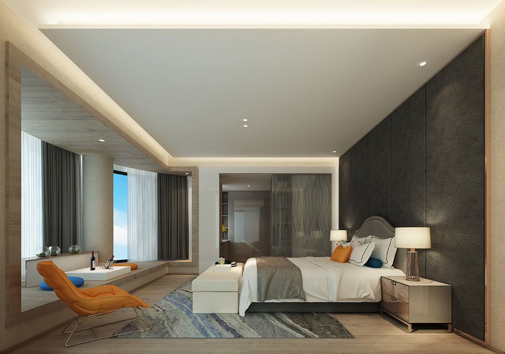 廣州市珠江金茂府現(xiàn)代簡約風格平層裝修案例