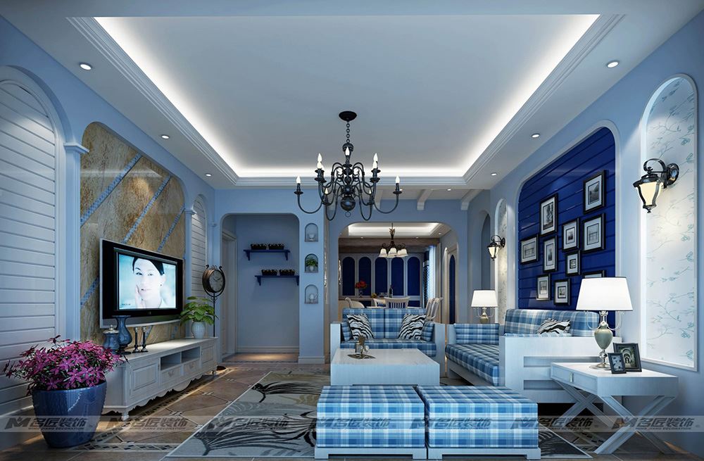 茂名市東信名苑北歐風(fēng)格三居室裝修案例