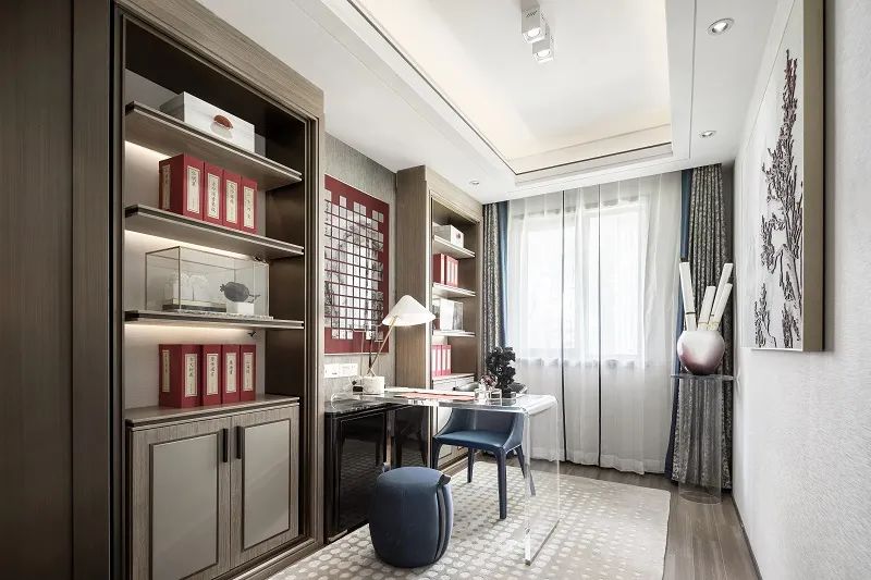 新中式風(fēng)格室內(nèi)設(shè)計(jì)家裝案例-書(shū)房 新中式風(fēng)格室內(nèi)設(shè)計(jì)家裝案例-書(shū)房