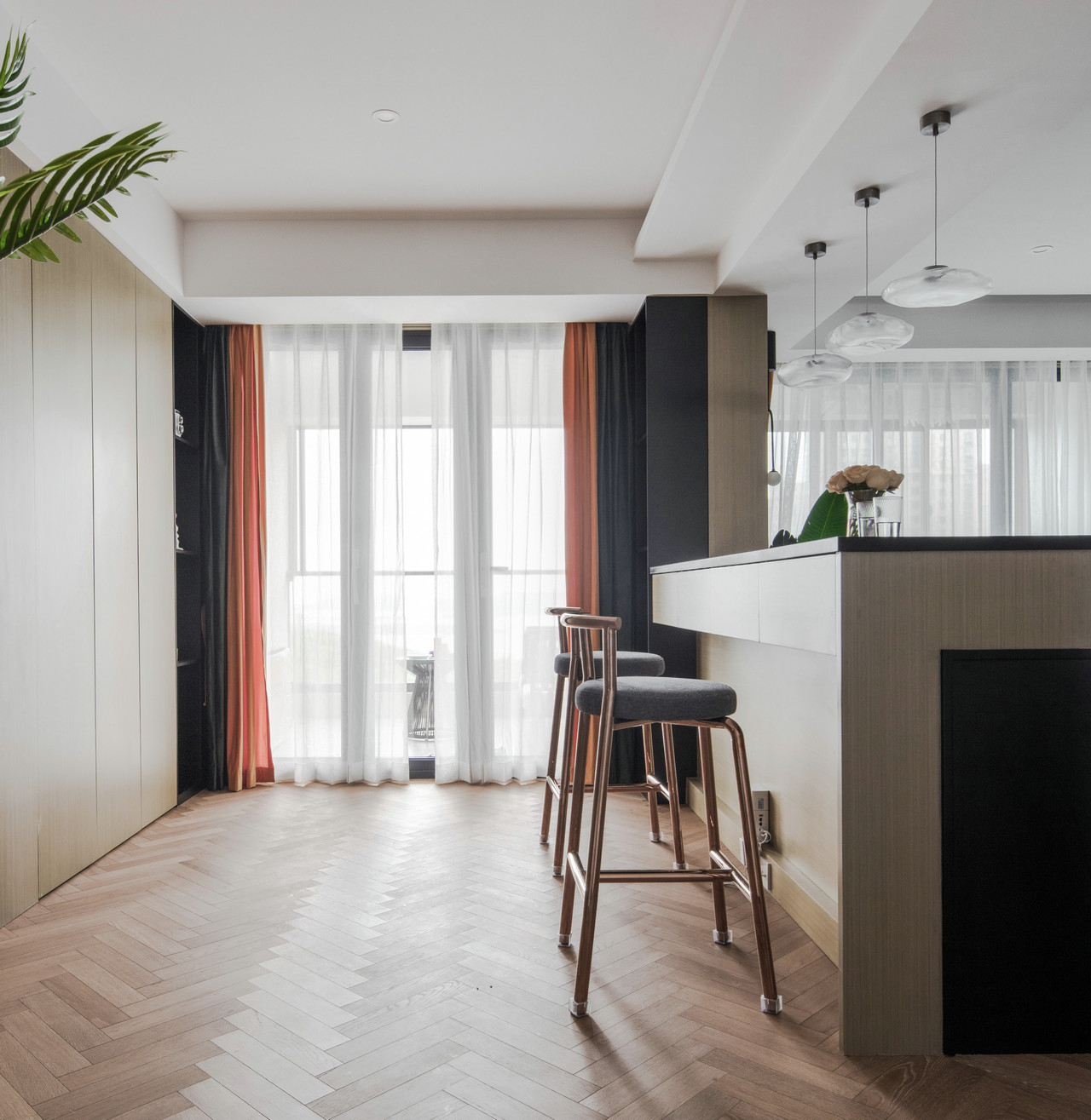 北歐風格家裝設計室內(nèi)裝修效果圖-吧臺