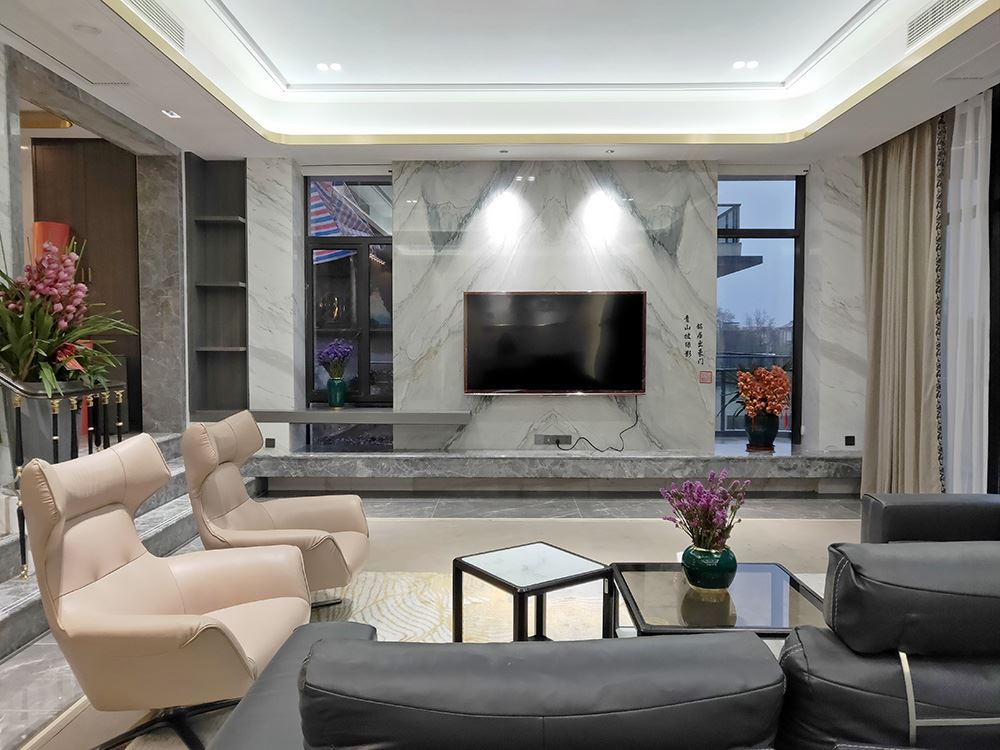 湖州市新黃浦&middot;花園名都輕奢風(fēng)格別墅裝修案例