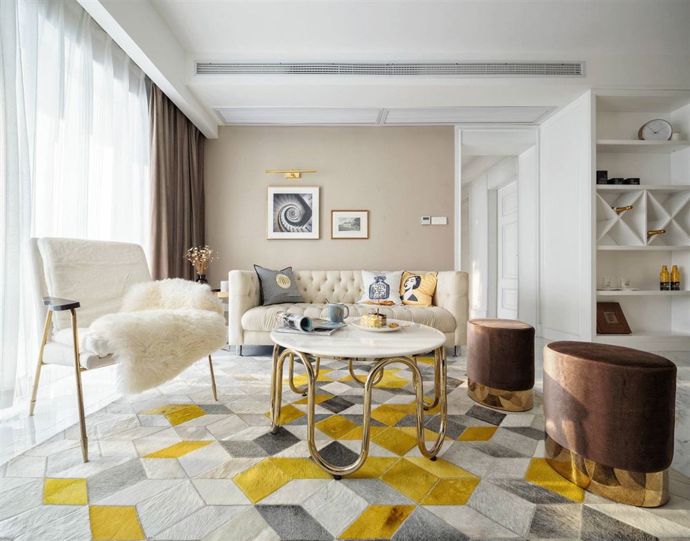 湛江市幸福家園&middot;玥瓏湖美式風(fēng)格三居室裝修案例