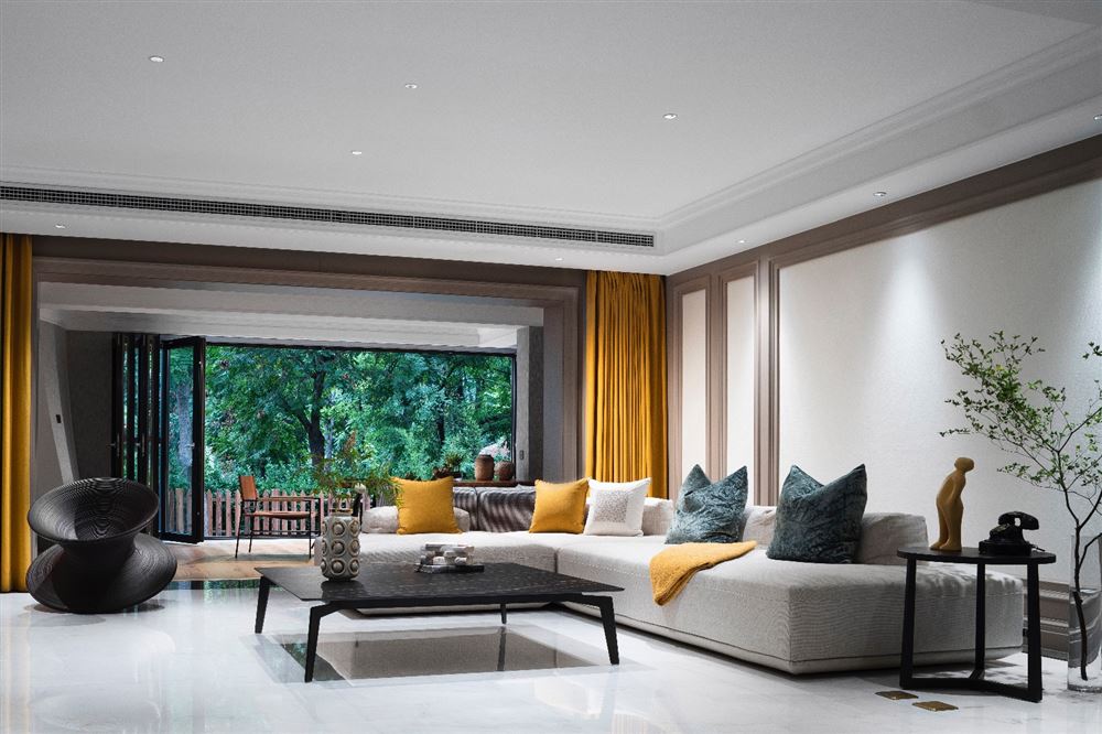 江門市鶴山新華城美式風(fēng)格三居室裝修案例