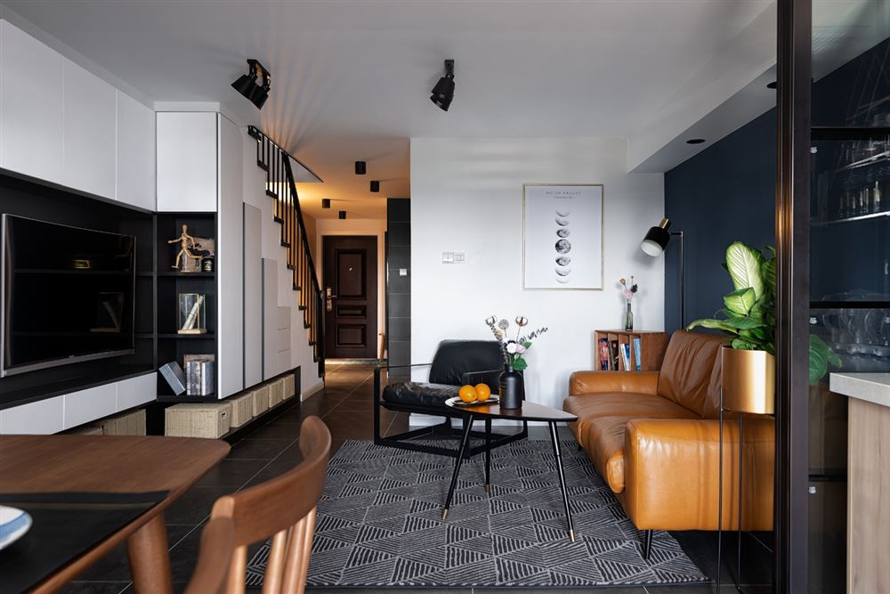 惠州市中天彩虹城北歐風格三居室裝修案例