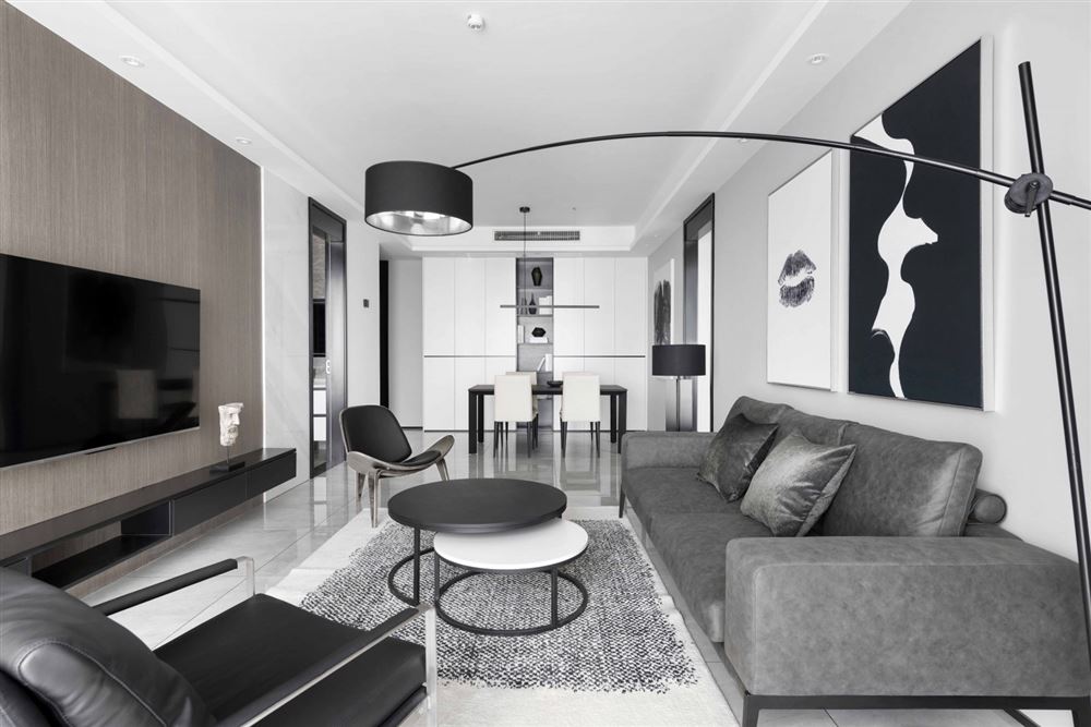 佛山市海倫堡玖悅瀾灣現(xiàn)代風(fēng)格五居室裝修案例