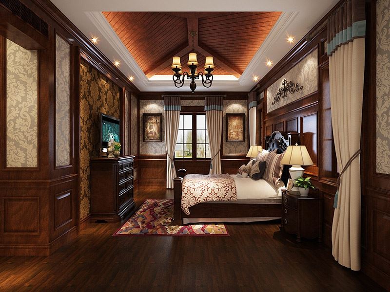 湖州市新黃浦&middot;花園名都新中式風(fēng)格別墅裝修案例